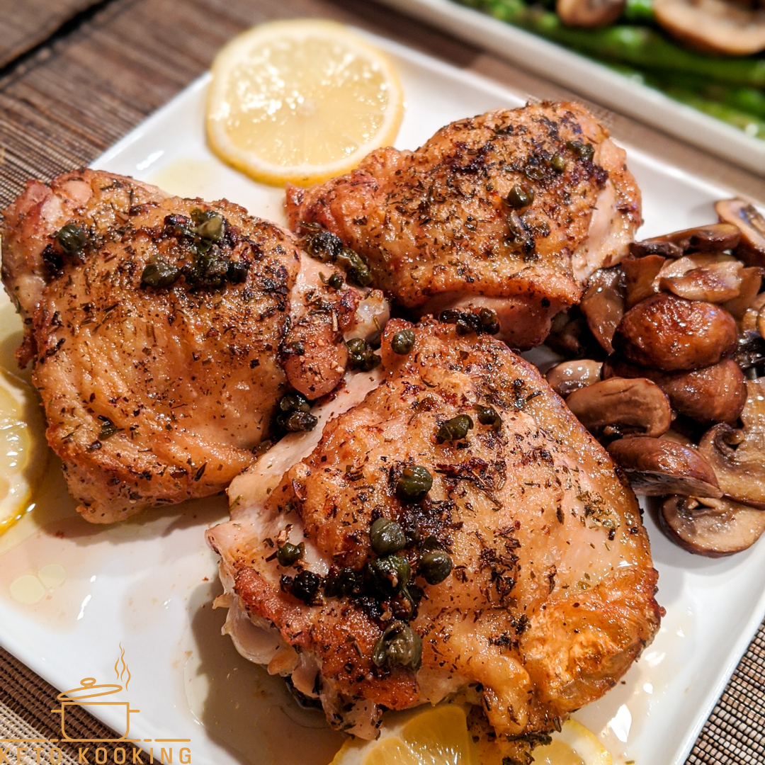 Chicken Thighs in Lemon Butter w/ Capers