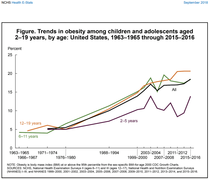Creation of US dietary guidelines correlate with rise in childhood obesity